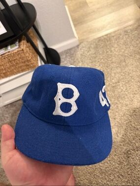 Jackie Robinson giveaway day Brooklyn Dodgers hat